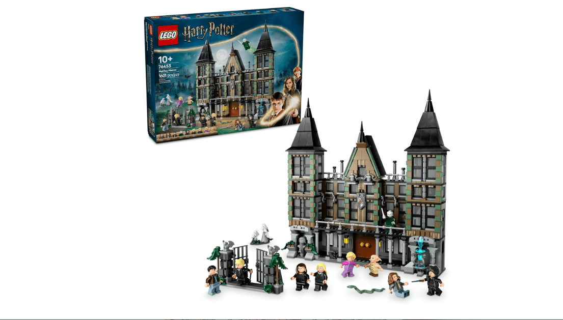 LEGO Harry Potter Malfoy Manor Building Set - Harry Potter Toy for Boys & Girls, Ages 10+ - Collectible Kids Toy for Fans - Includes 9 Minifigures - 76453
