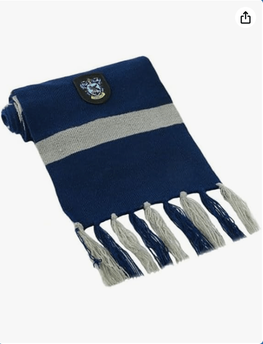 Harry Potter Scarf Ravenclaw, Black/Blue, One Size
