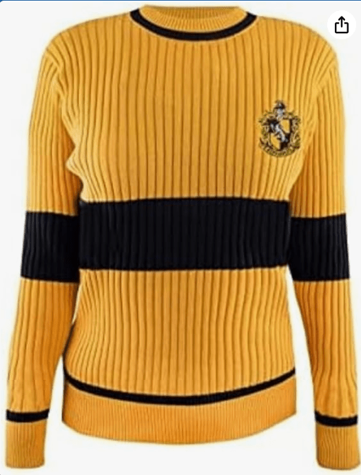 Cinereplicas Harry Potter - Quidditch Sweater Gryffindor/Slytherin/Ravenclaw/Hufflepuff - XS/S/M/L/XL - Official License
