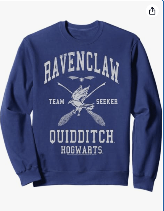 Harry Potter Ravenclaw Team Seeker Hogwarts Quidditch Sweatshirt 