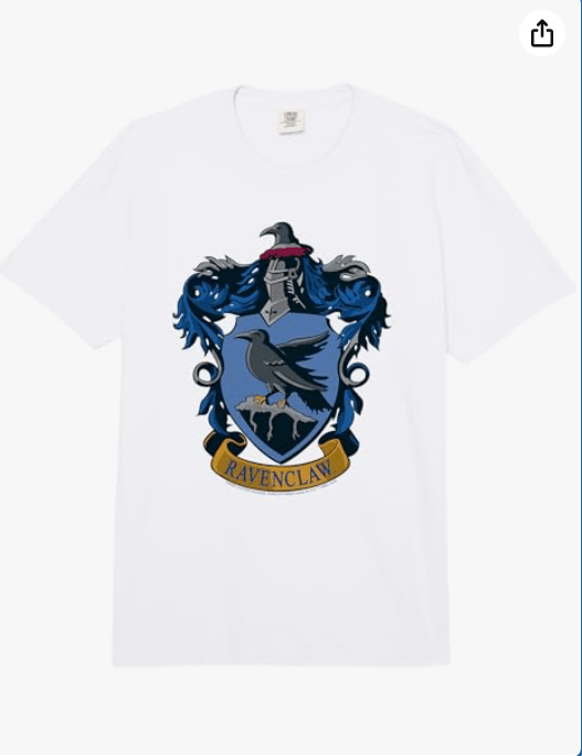 Harry Potter Ravenclaw House Crest Comfort Colors Adult Heavyweight T-shirt
