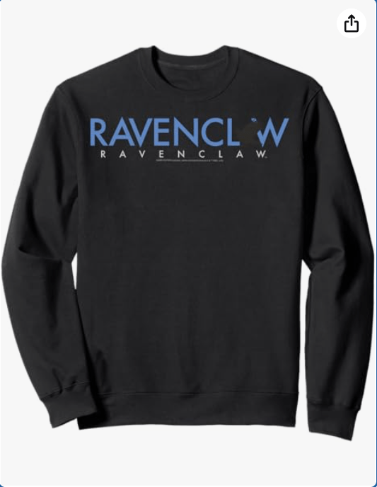 Harry Potter Ravenclaw House Simple Text Sweatshirt
