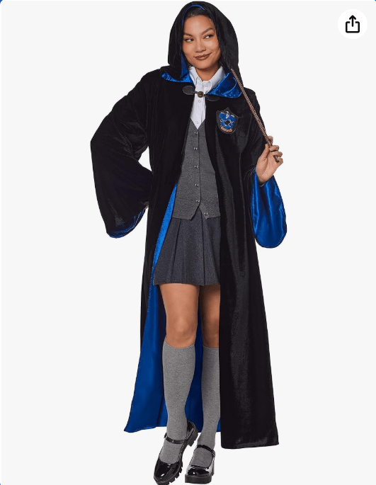 Spirit Halloween Harry Potter Adult Ravenclaw Robe Deluxe | Officially licensed | Harry Potter Costume | Wizard Outfit 