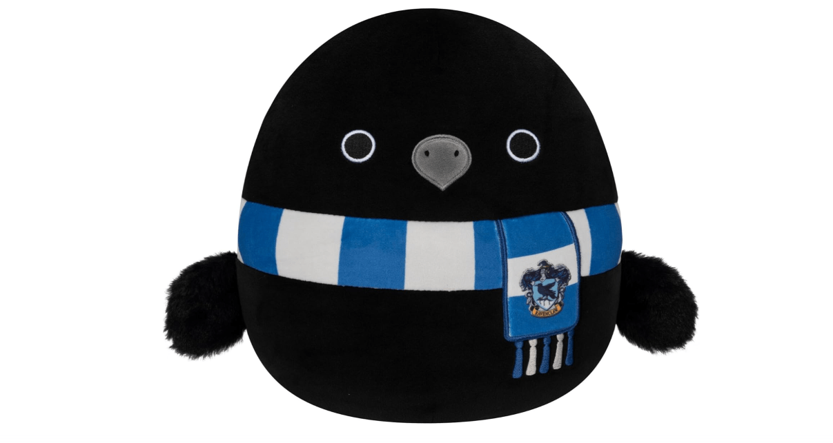 Squishmallows Original Harry Potter 10-Inch Ravenclaw Raven Plush - Medium-Sized Ultrasoft Official Jazwares Plush 