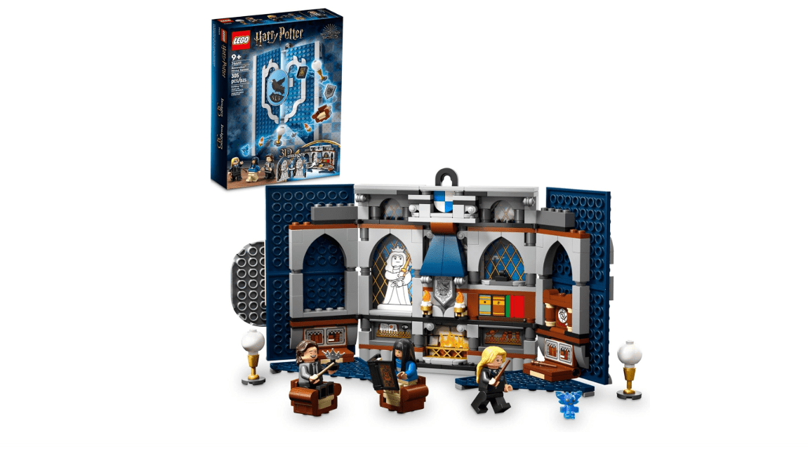 LEGO Harry Potter Ravenclaw House Banner Building Kit 76411-3D Harry Potter Room Wall Decoration, Great Gift Set for Boys Girls Kids, Hogwarts Castle Common... 