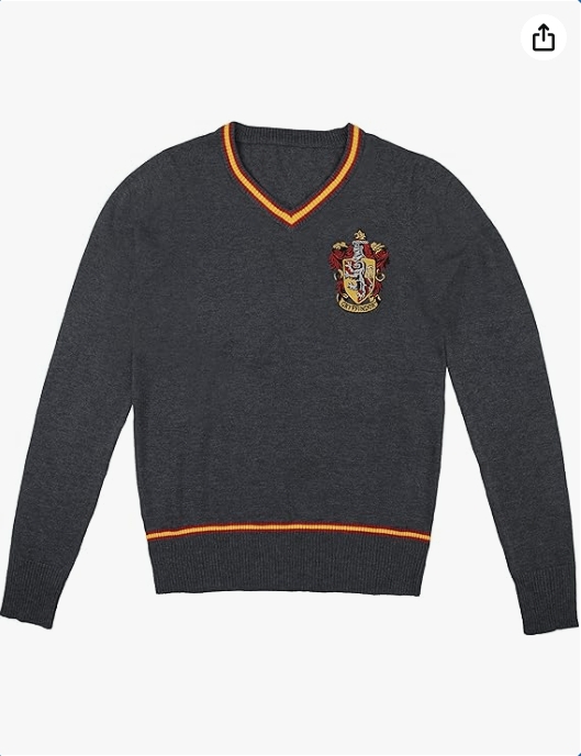 Cinereplicas Harry Potter - Hogwarts Sweater Gryffindor/Slytherin/Ravenclaw/Hufflepuff - XS/S/M/L/XL - Official License 