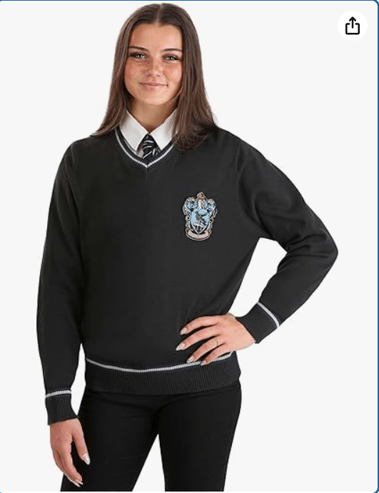 Adult Harry Potter House Themed Sweaters for Men & Women - Gryffindor, Slytherin, Hufflepuff & Ravenclaw Uniform 