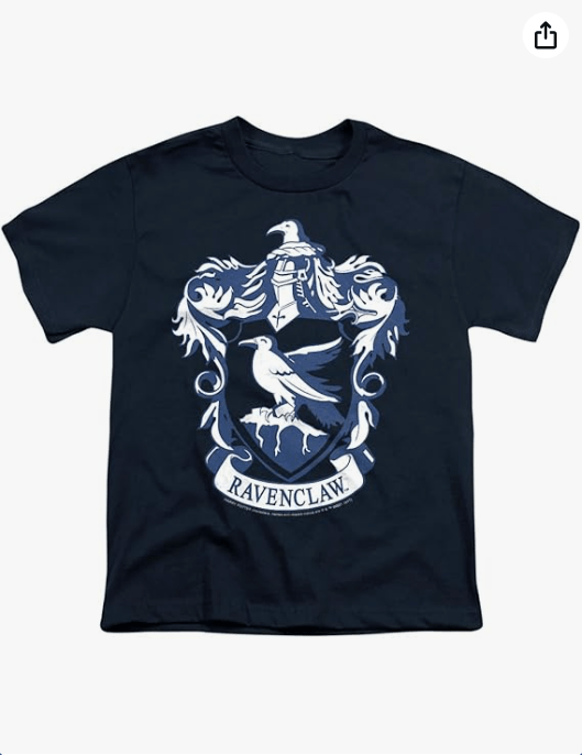 Popfunk Harry Potter Ravenclaw Logo Hogwarts Kids Youth T-Shirt, Small 