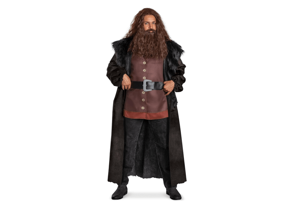 Disguise Harry Potter Hagrid Deluxe Adult Costume, Officially Licensed Halloween Outfit for Men, Size 4XL
