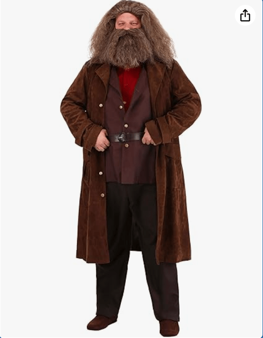 Men's Plus Size Harry Potter Hagrid Costume, Fictional Giant Costume
