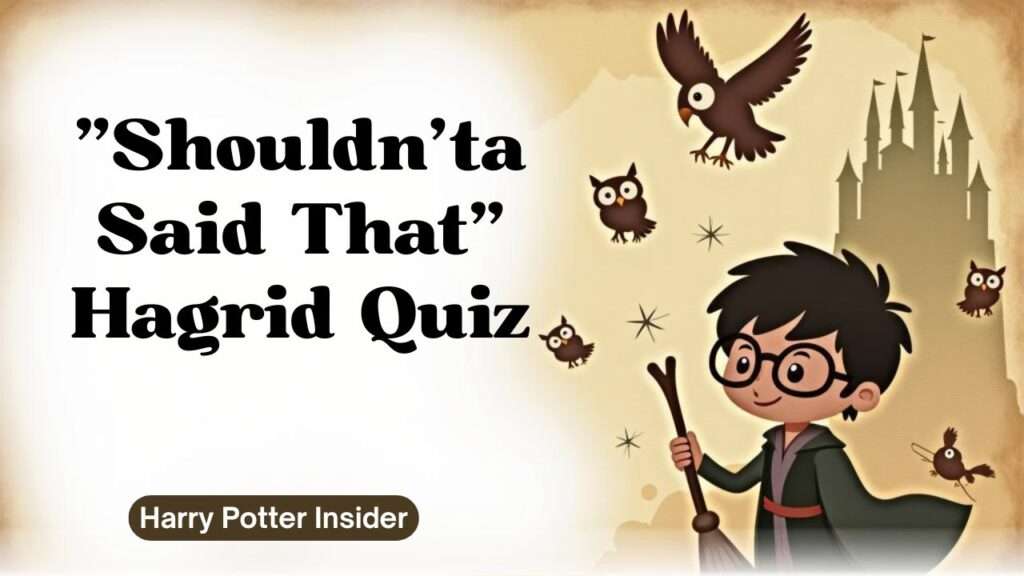 "Shouldn'ta Said That" Hagrid Quiz