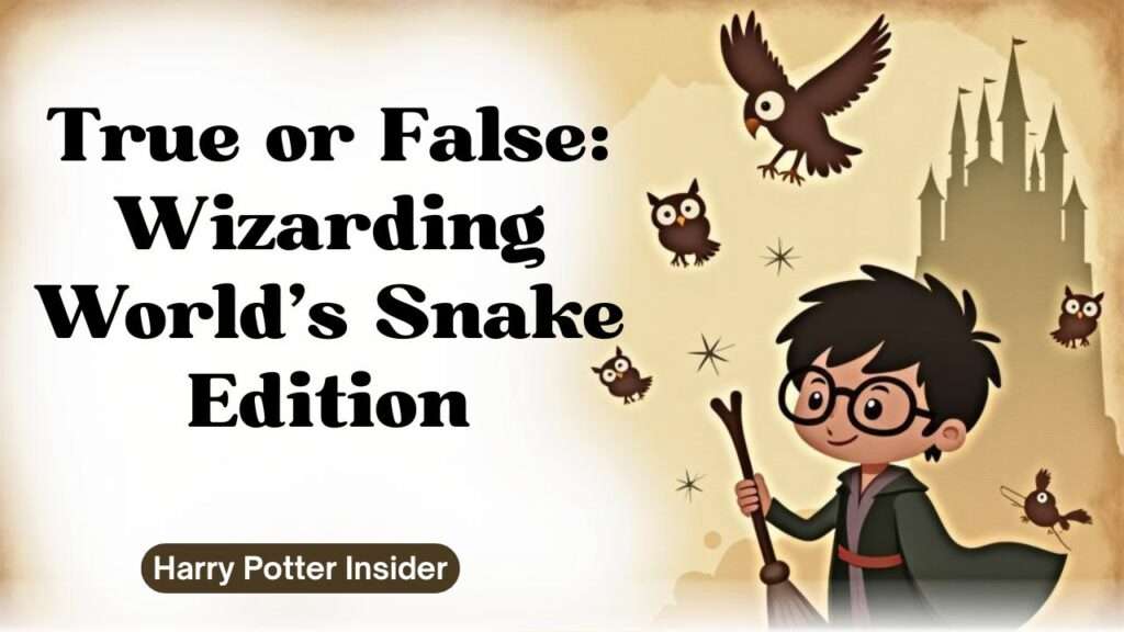 True or False: Wizarding World's Snake Edition