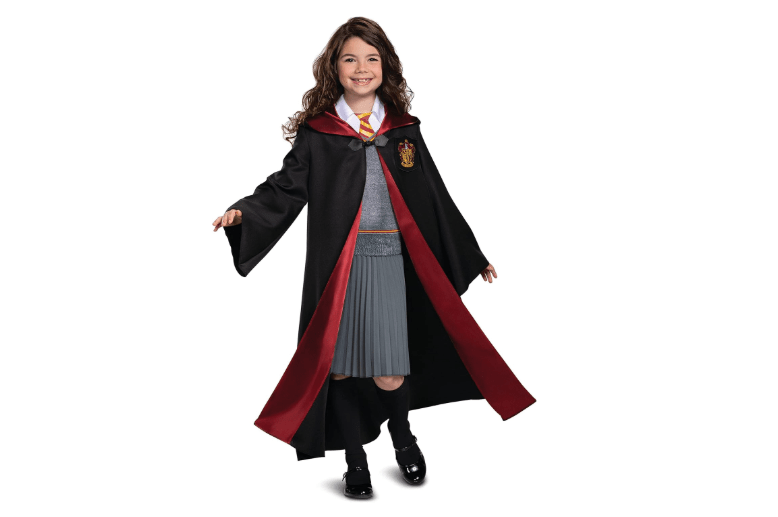 Disguise Hermione Granger Girls Costume, Deluxe Official Harry Potter Wizarding World Costume, Kids Size (4-6x)