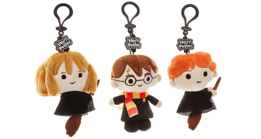 Plush Harry Potter Keychains Set – 3 Washable, Polyester Figures Including Harry, Ron, & Hermione – Harry Potter Gifts, Accessories, Collectibles, Party... 