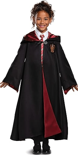 Harry Potter Robe, Official Hogwarts Wizarding World Costume Robes, Prestige Kids Size Dress Up Accessory 