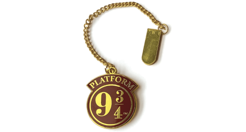 Paper House Productions Harry Potter Platform 9 3/4 Enamel Charm Chain & Clip Bookmark 