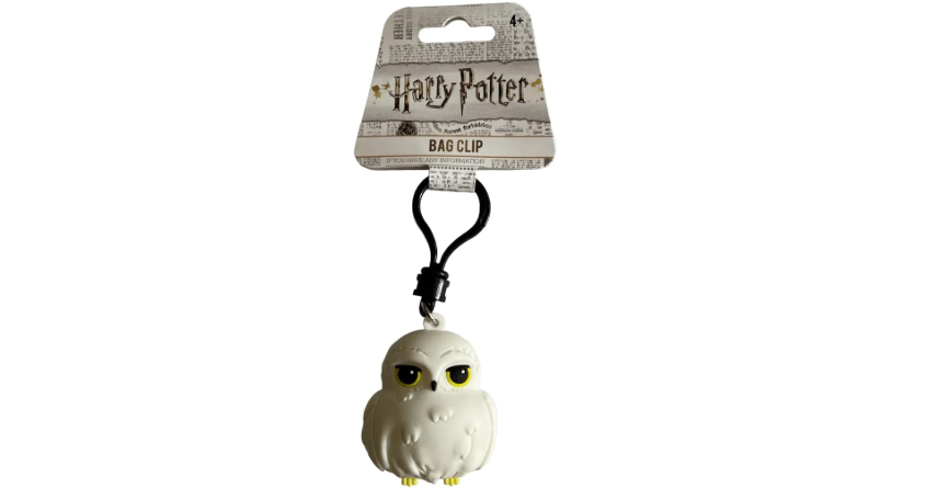 Harry Potter Kawaii Hedwig Owl 3D Key Ring Key Accessory,Multi-colored,3 