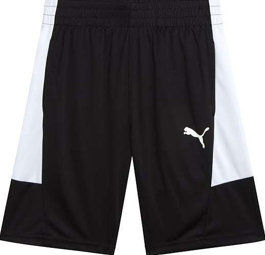 PUMA Boys Athletic Shorts - Quick Dry Breathable Interlock Performance Boys Basketball Shorts with Pockets (Sizes: 4-20) 