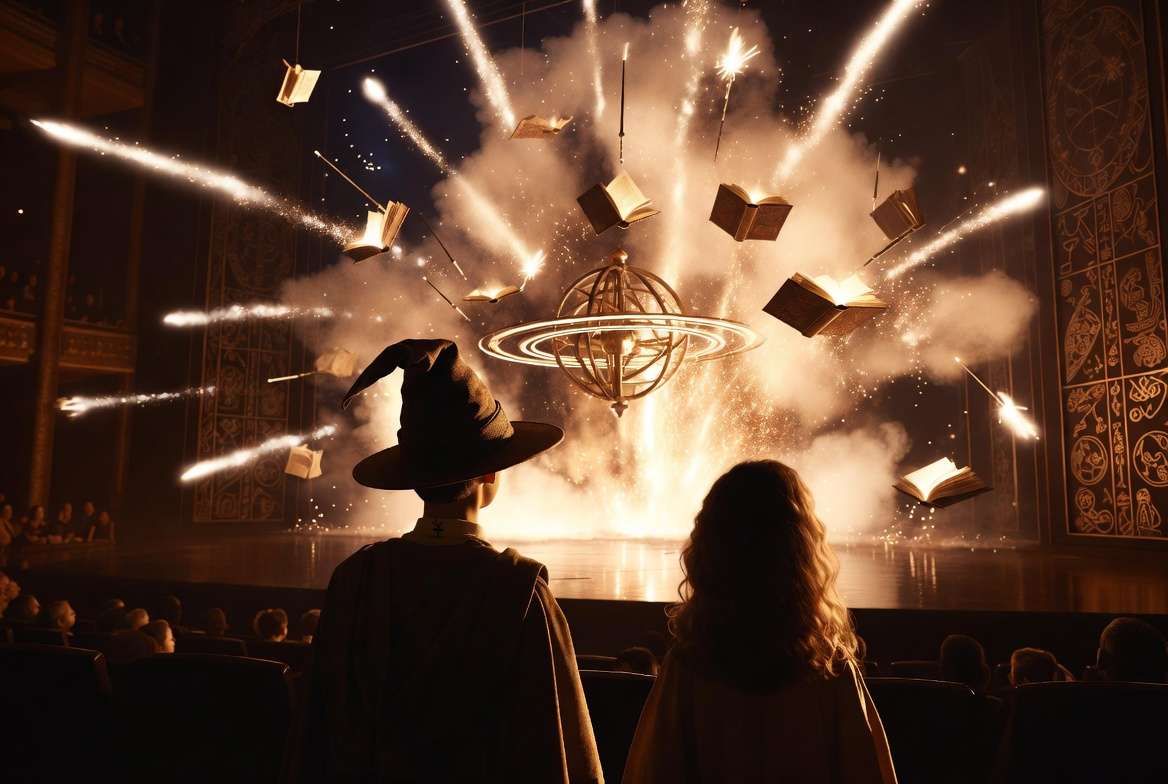 Audience experiencing the magic of Harry Potter and the Cursed Child theatrical production