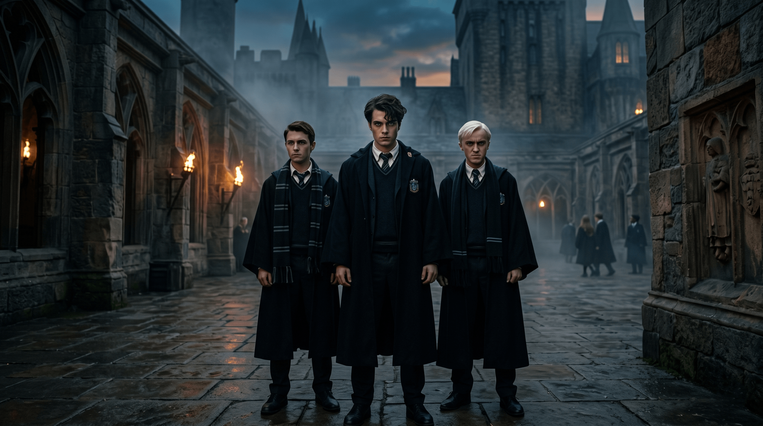 Mattheo Riddle compared with Draco Malfoy and other Slytherin boys