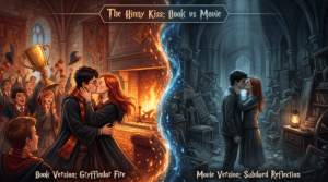 Ginny Weasley and Harry Potter kiss