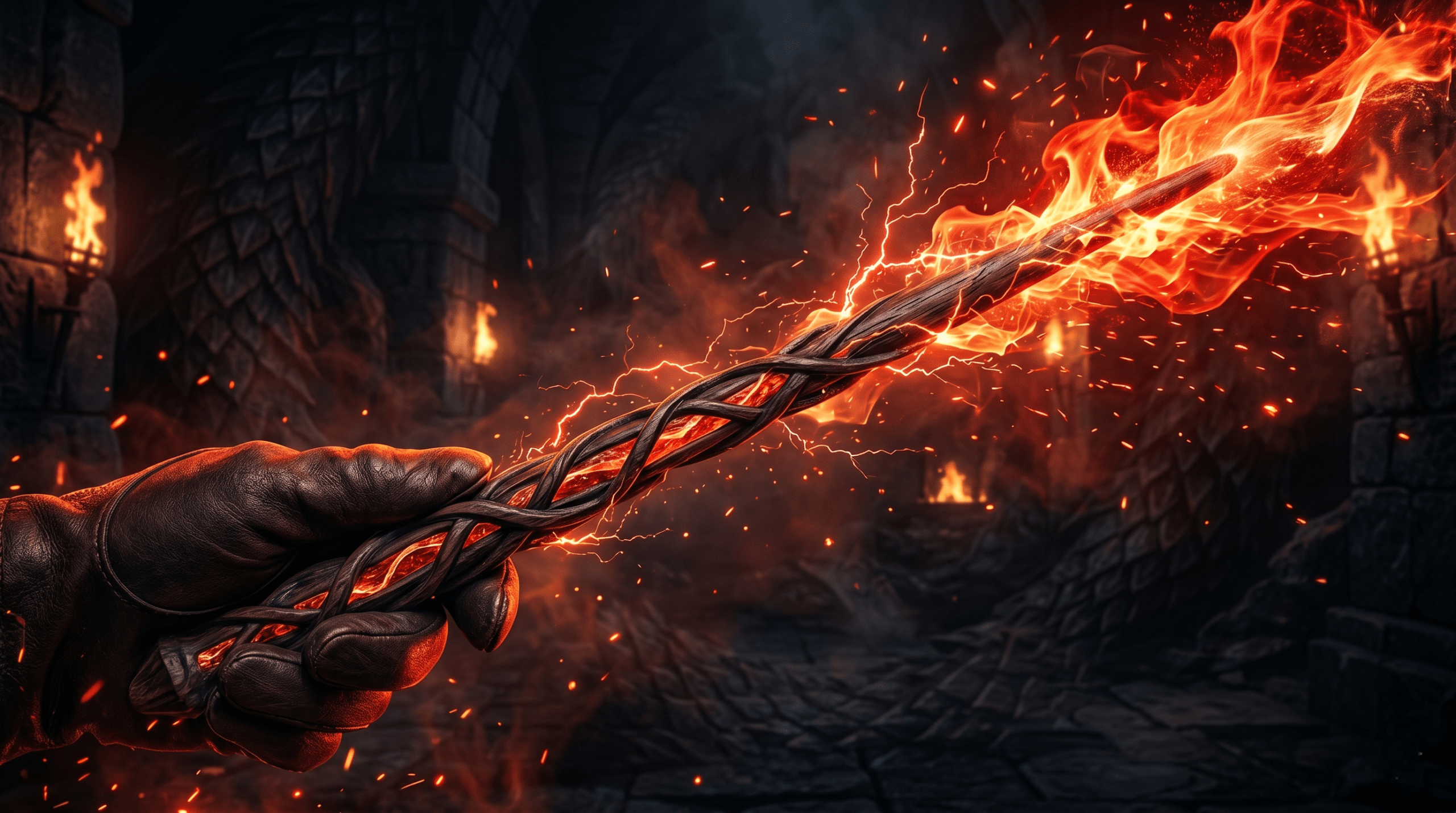 Dragon heartstring wand core - most powerful and flamboyant magic in Harry Potter