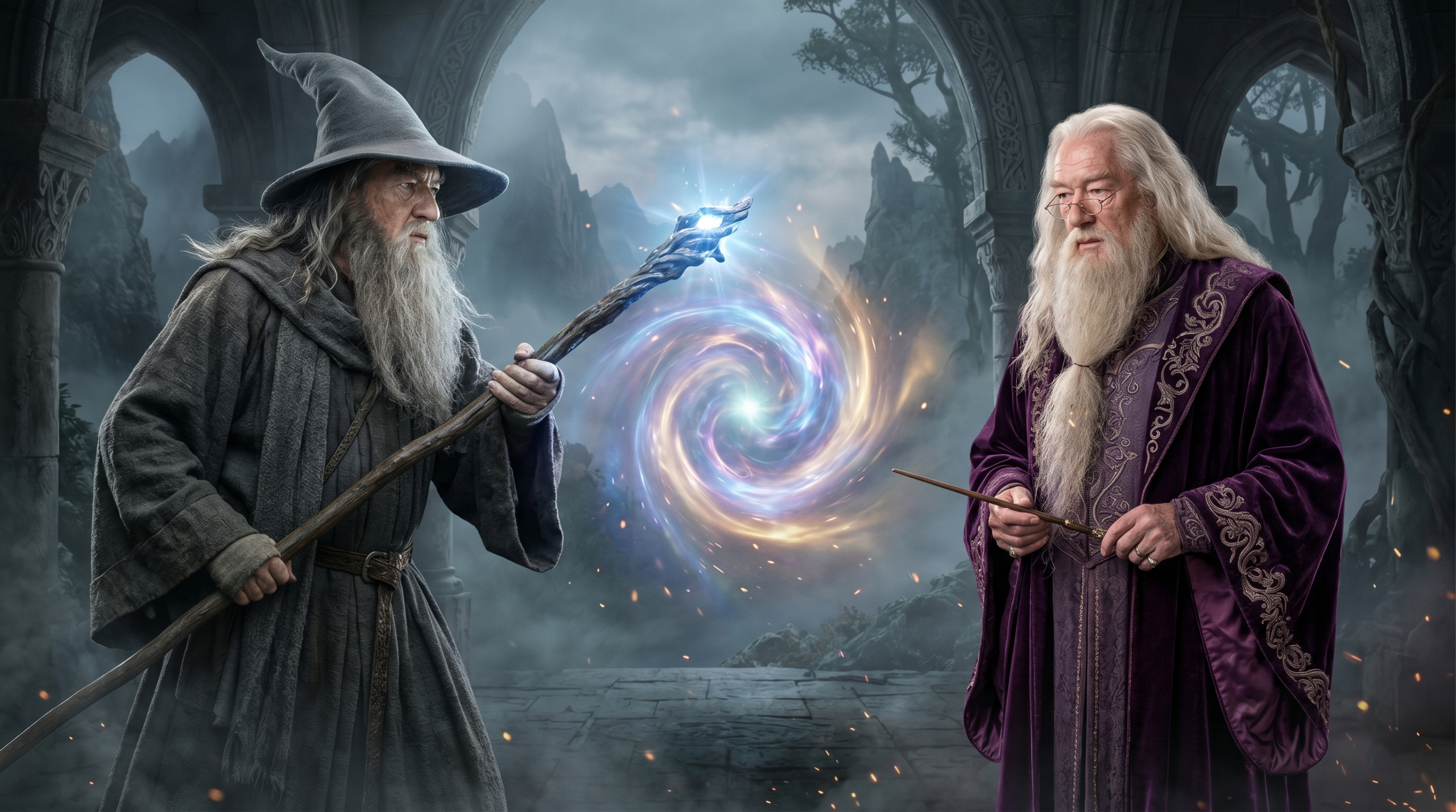 Gandalf vs Dumbledore comparison Ian McKellen and Michael Gambon