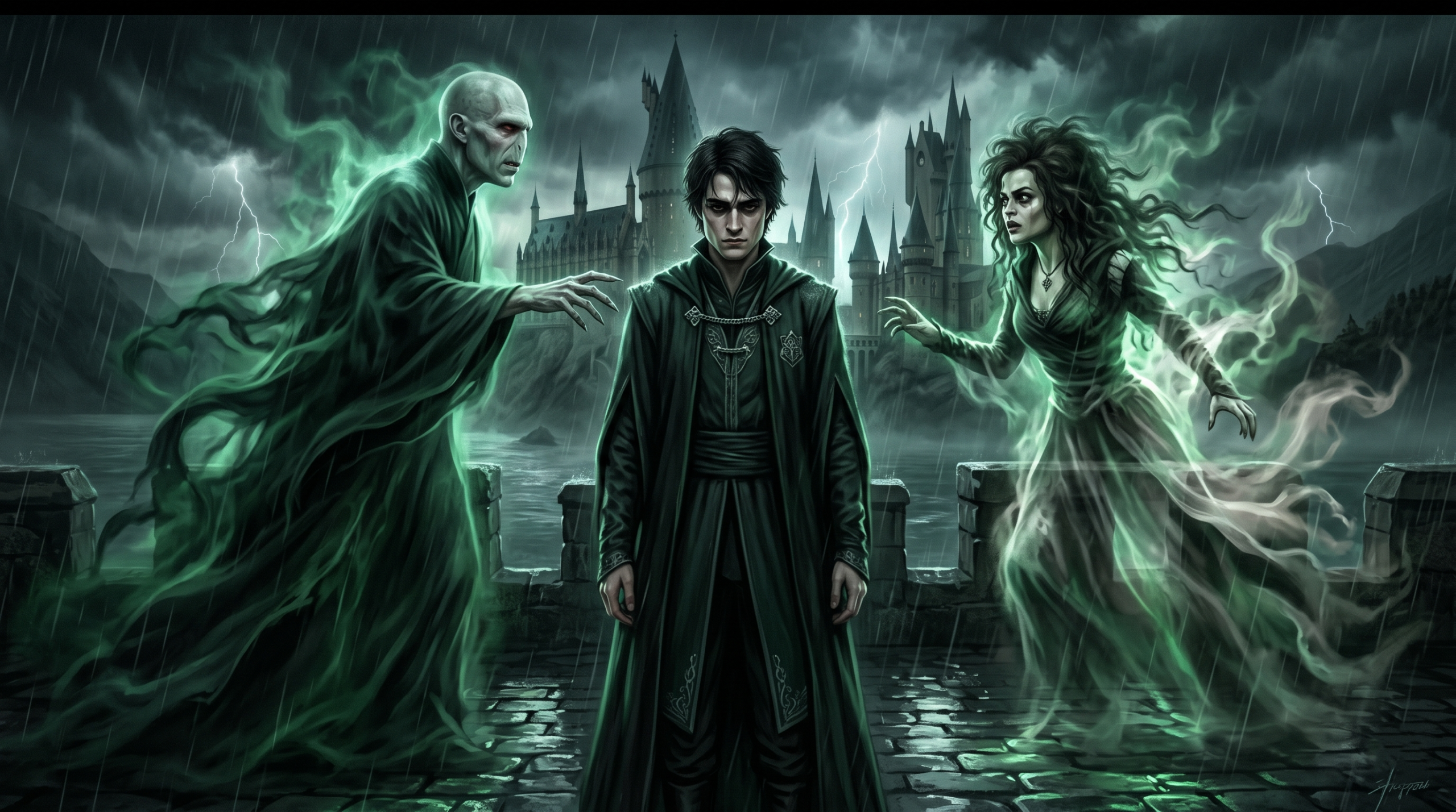Mattheo Riddle family tree with Voldemort and Bellatrix Lestrange - Harry Potter fanon backstory