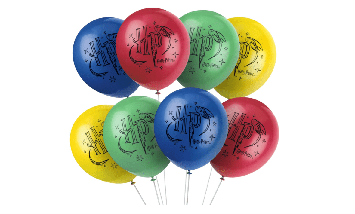 Unique Harry Potter Assorted Colors Latex Balloons (Pack of 8) - 12" | Magical Party Decorations - Perfect for Birthdays & Theme Parties
