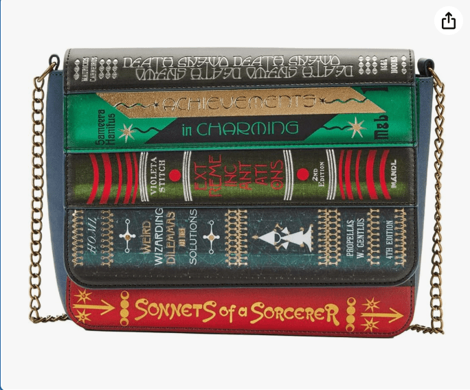 Loungefly: Warner Fantastic Beasts - Magical Book Chain Strap Cross Body Bag 