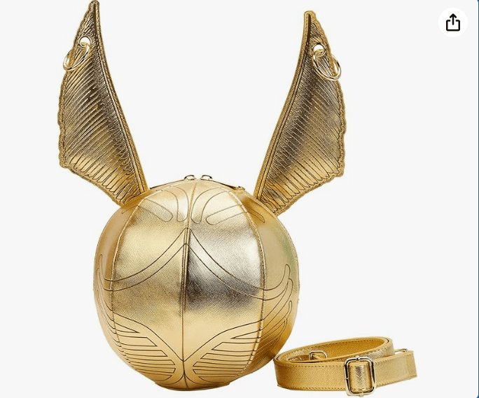 Loungefly Harry Potter Golden Snitch Crossbody Bag 