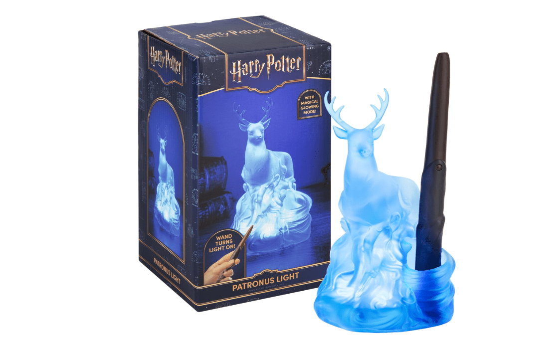 Paladone Harry Potter Deer Patronus Light with Wand Remote Control, Officially Licensed Wizarding World Merchandise, Battery Powered Collectible Gift, Home... 