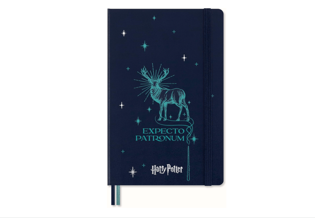 Moleskine Limited Edition Harry Potter Expecto Patronum spell Notebook with glow in the dark special-effect, Hard Cover, Ruled, Large (5" x 8.25"),... 