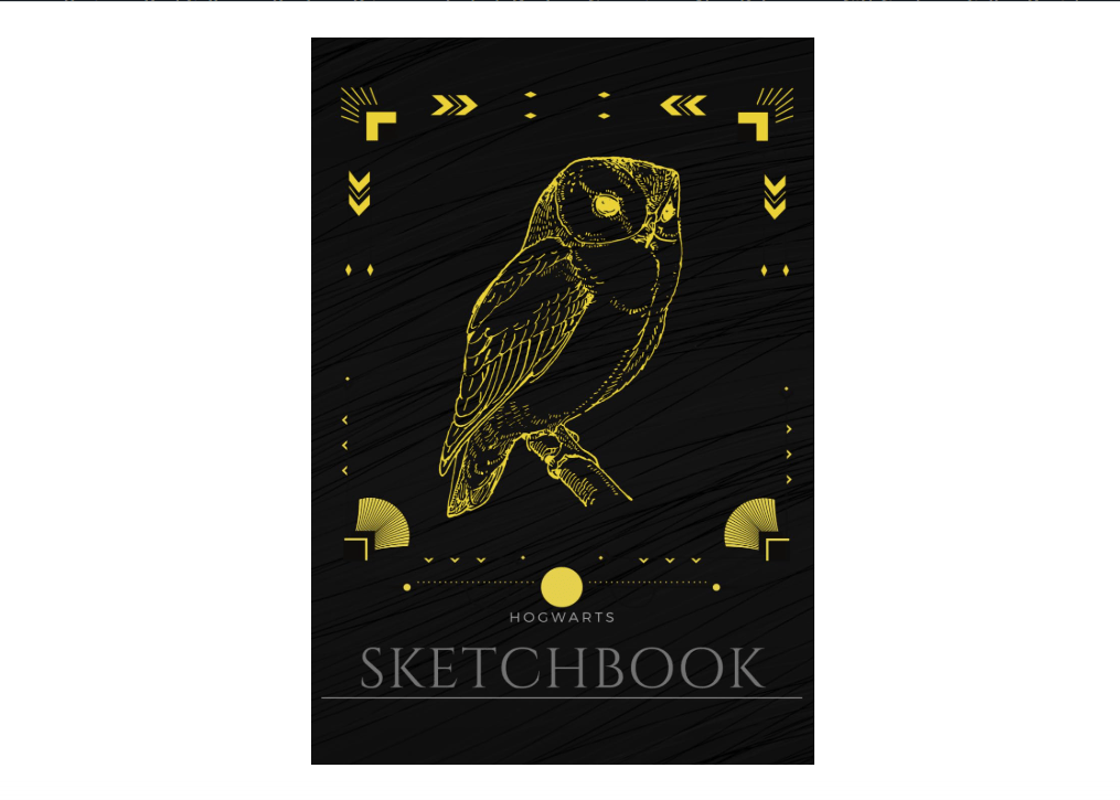 hogwarts sketchbook: 120 Page Plain Paper Sketch Book Doodle Drawing Pad 8.5 x 11 Inches This Sketchbook Belongs To Page and Artwork Cover (French Edition) 
