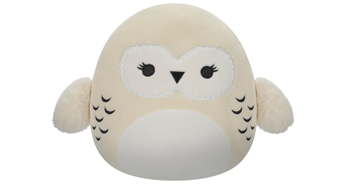 Squishmallows Original Harry Potter 10-Inch Hedwig Plush - Medium-Sized Ultrasoft Official Jazwares Plush
