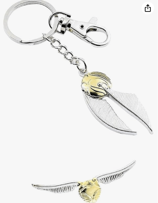 HARRY POTTER Gift Set - Golden Snitch Keyring & Pin Badge
