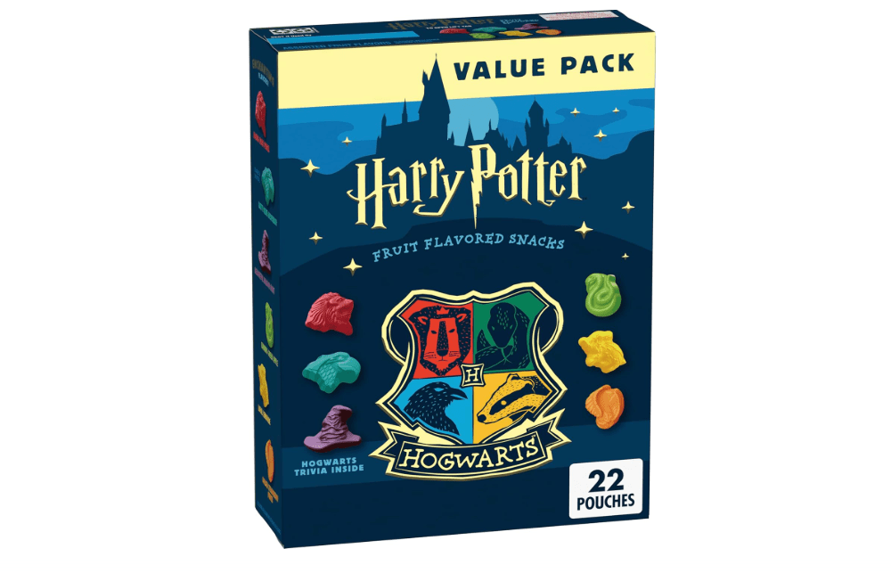 Harry Potter Fruit Flavored Snacks, Fat-Free and Gluten-Free Snacks, 17.6 oz Value Pack, 22 Pouches 