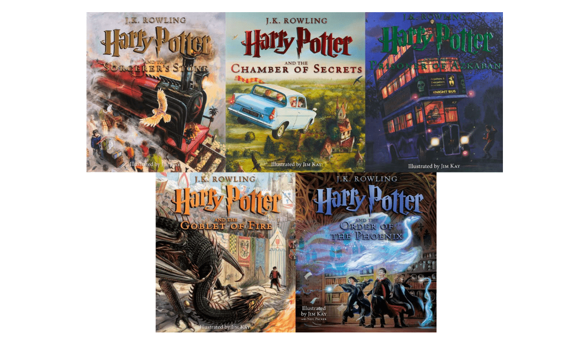 Harry Potter Illustrated Collection 1-5 