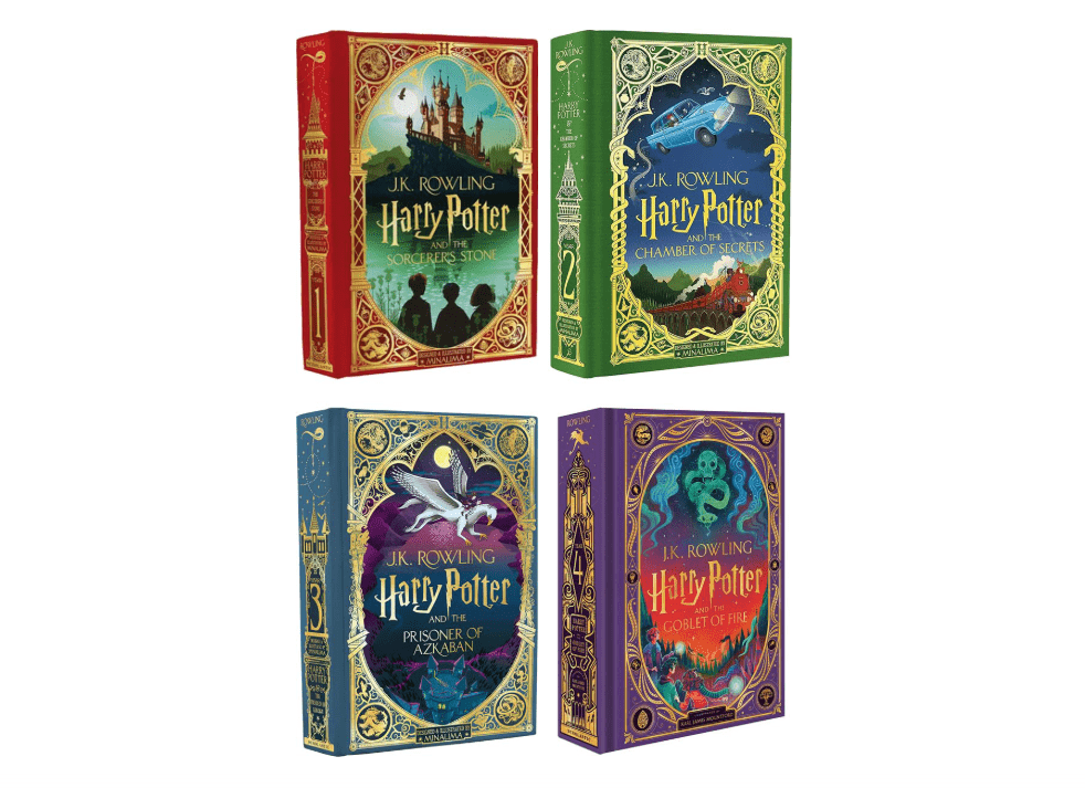 Harry Potter MinaLima + Interactive Illustrated Editions Set (4 Books)
