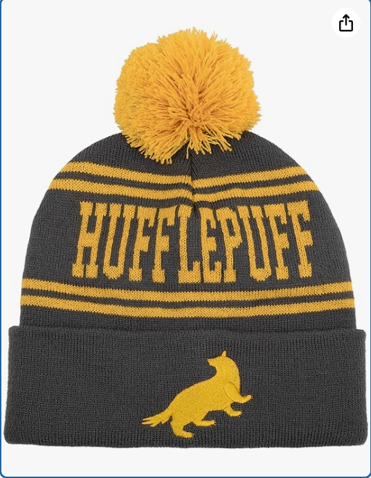 Popfunk Official Harry Potter Houses Adult Knit Beanie with Cuff and Pom - Unisex for Men and Women 