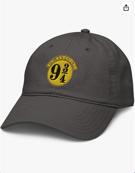Platform 9 & 3/4 Simple Logo Adjustable Baseball Hat 