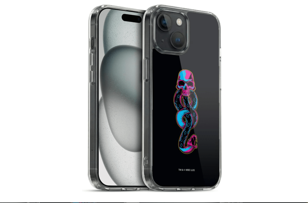 Head Case Designs Officially Licensed Harry Potter Dark Mark Deathly Hallows XXII Gel Case [Military Grade Protection] Compatible with Apple iPhone 15 and... 