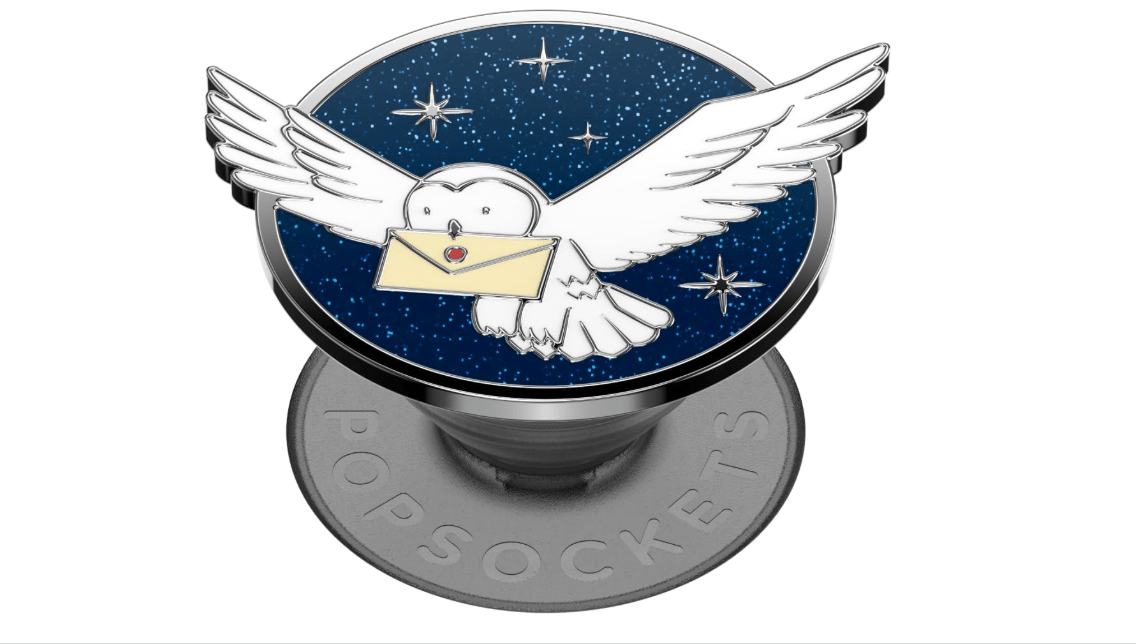 PopSockets Adhesive Phone Grip, Holder, Phone Stand, Harry Potter - Enamel Hedwig
