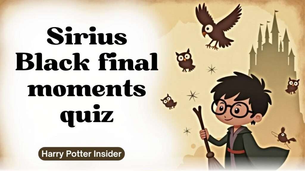 Sirius Black final moments quiz
