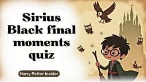 Sirius Black final moments quiz