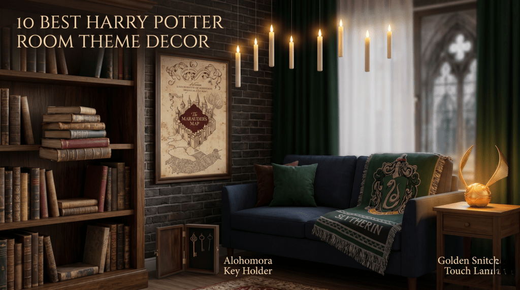 harry potter room theme decor