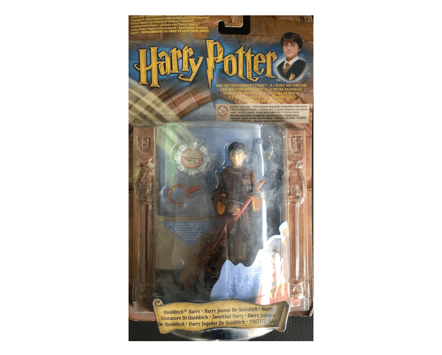 Harry Potter Sorcerer's Stone Quidditch Harry 5" Action Figure (2001 Mattel)