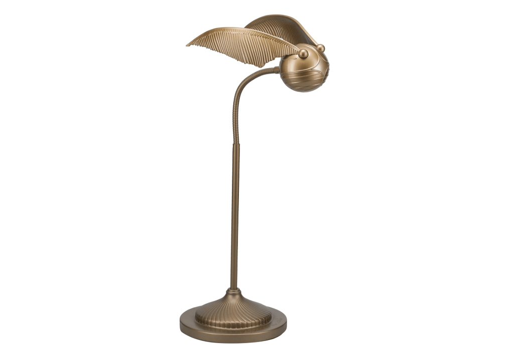 Paladone Golden Snitch Posable Desk Lamp - Officially Licensed Harry Potter Light for Bedside Table Reading, Flexible Neck, Gift for Home Office Decor