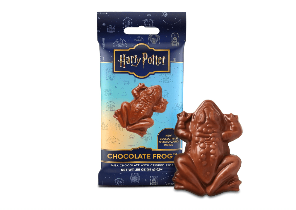 Harry Potter Milk Chocolate Frog with Collectible Wizard Trading Card .55oz 