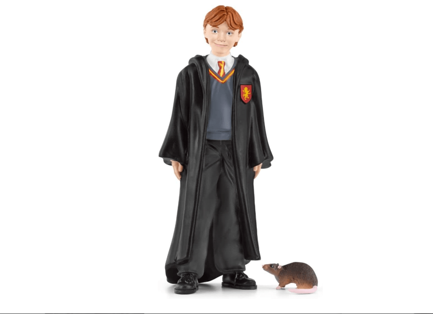 Schleich Harry Potter - Ron Weasley and Scabbers the Rat - 2 PC Harry Potter Set - Wizarding World Collectible Figures for Kids and Adults - Toys for Ages... 